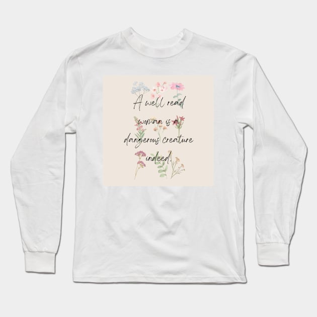 A Well Read woman Long Sleeve T-Shirt by AmandaGJ9t3